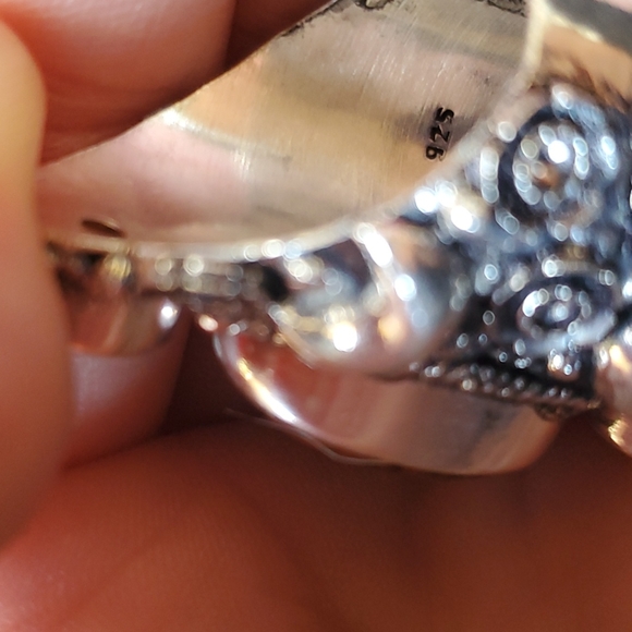 New Witchy Mahogany Obsidian & Citrine 925 Silver Statement Ring. - Picture 16 of 16